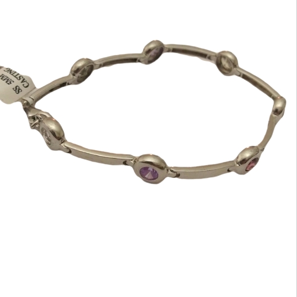 SFC Silver Multi colored stone bracelet - Picture 3 of 14